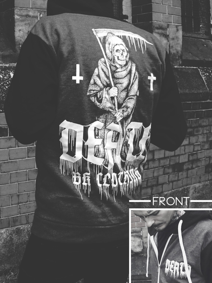 Death Zipper [Anthrazit/black]