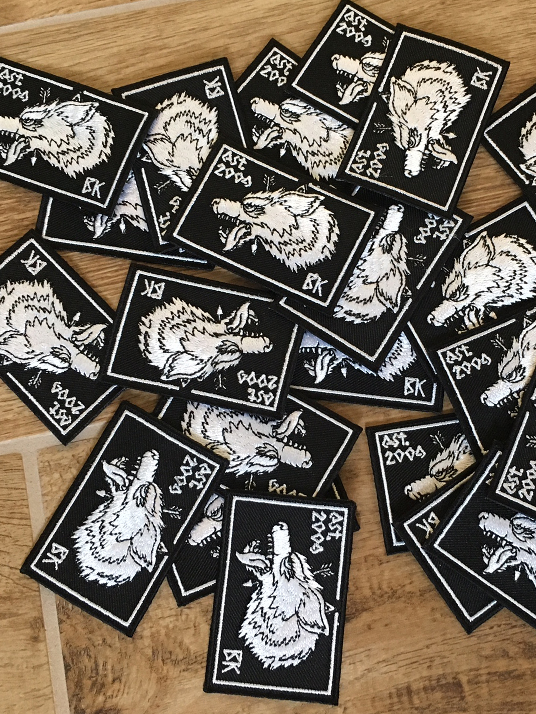 Bügelpatch Wolf [black]