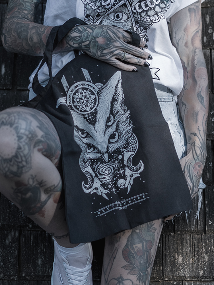 Stofftasche Quadruplo Universo [black]