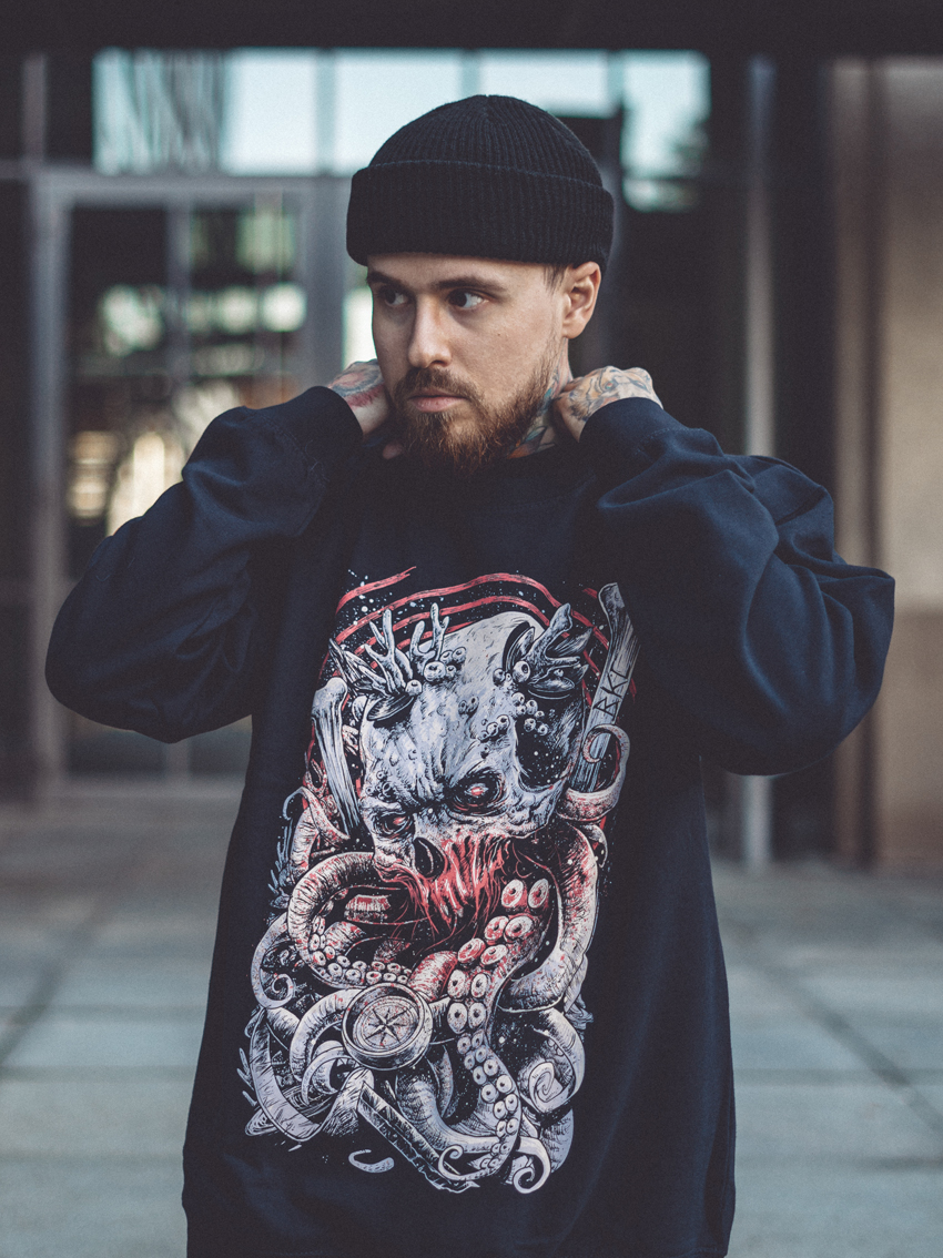 Octoskull Sweater [navy]
