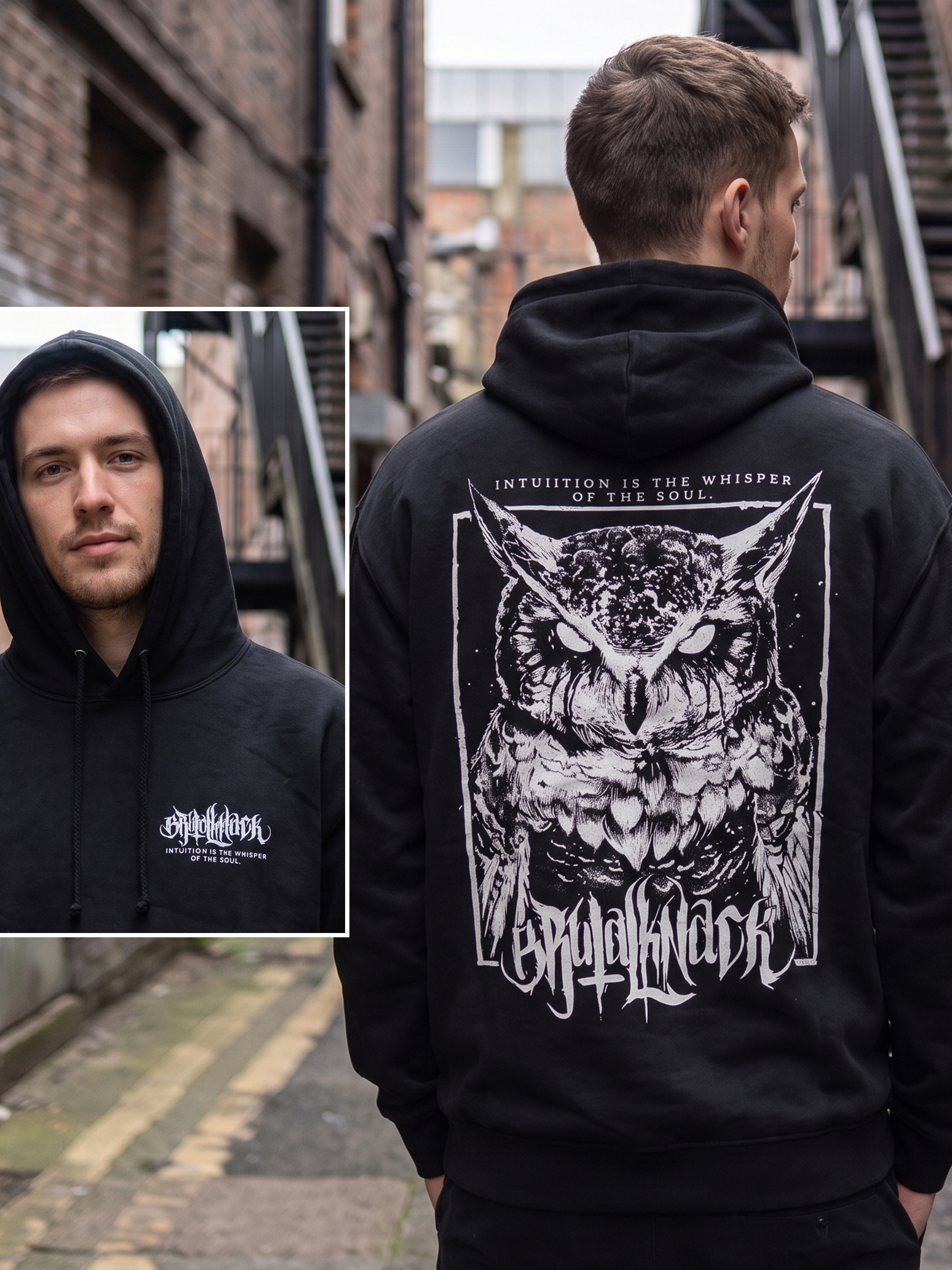 Owl Hoodie [black]