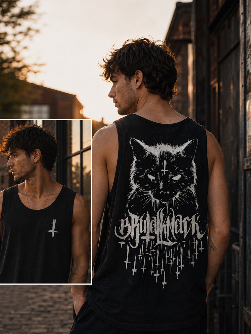 The Cat from Hell Jersey Tank [black]