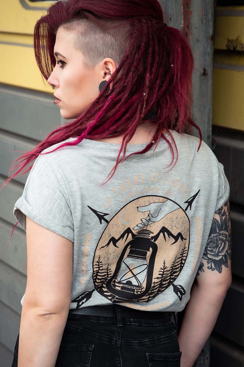 Lantern Extended Shirt [heather-grey]