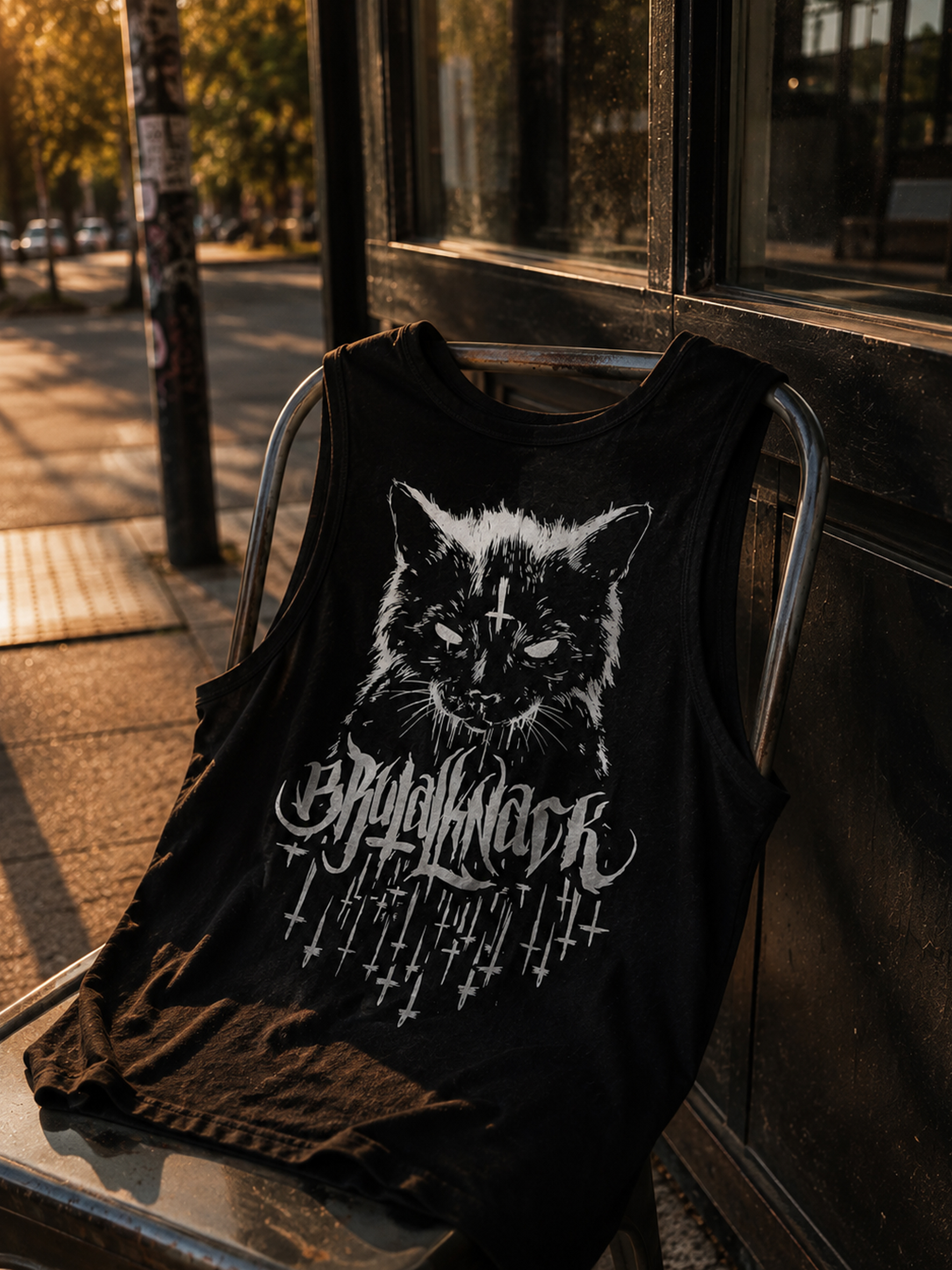 The Cat from Hell Jersey Tank [black]