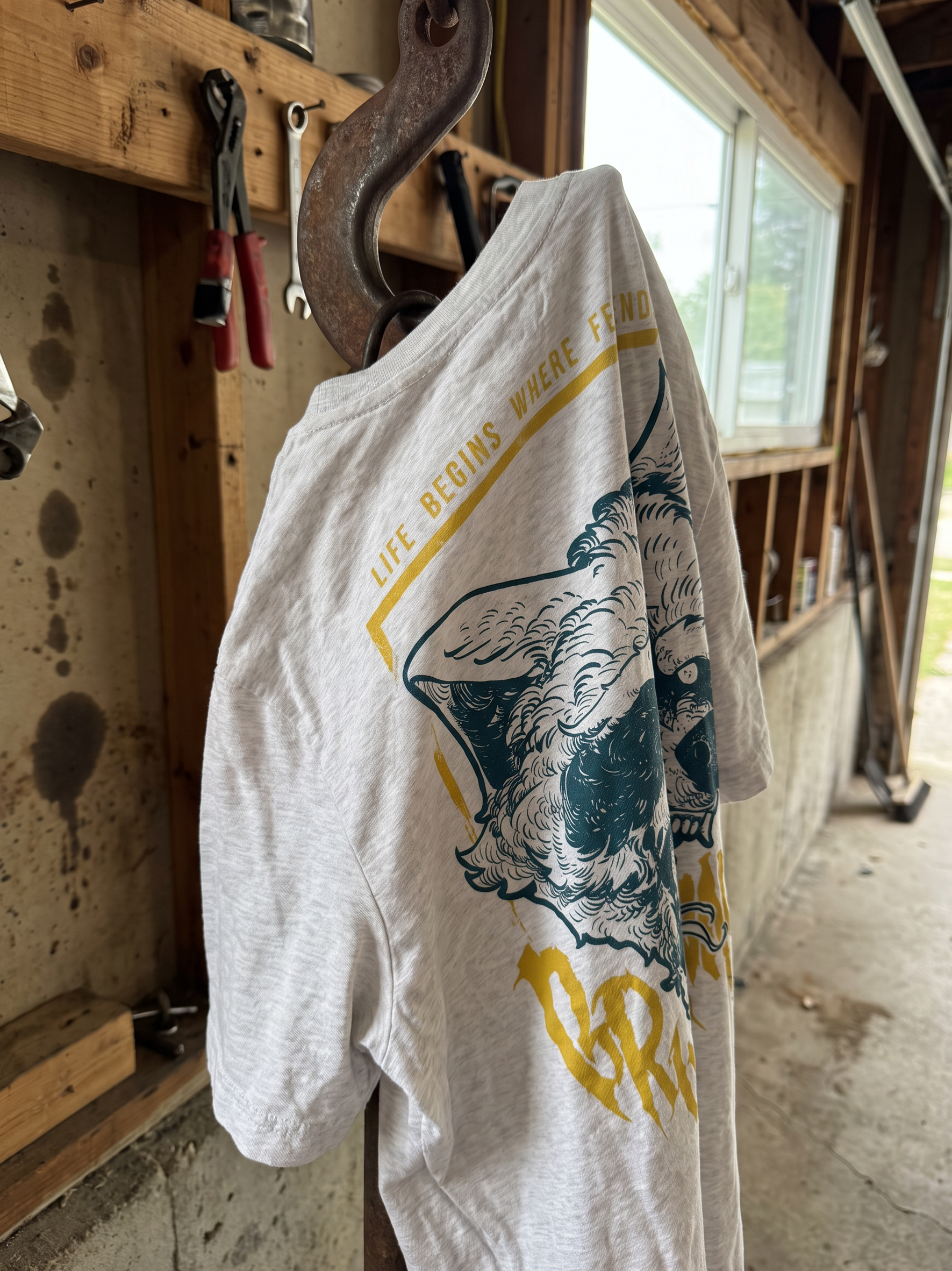 Racoon II Heavy Oversize Shirt [brightgrey]