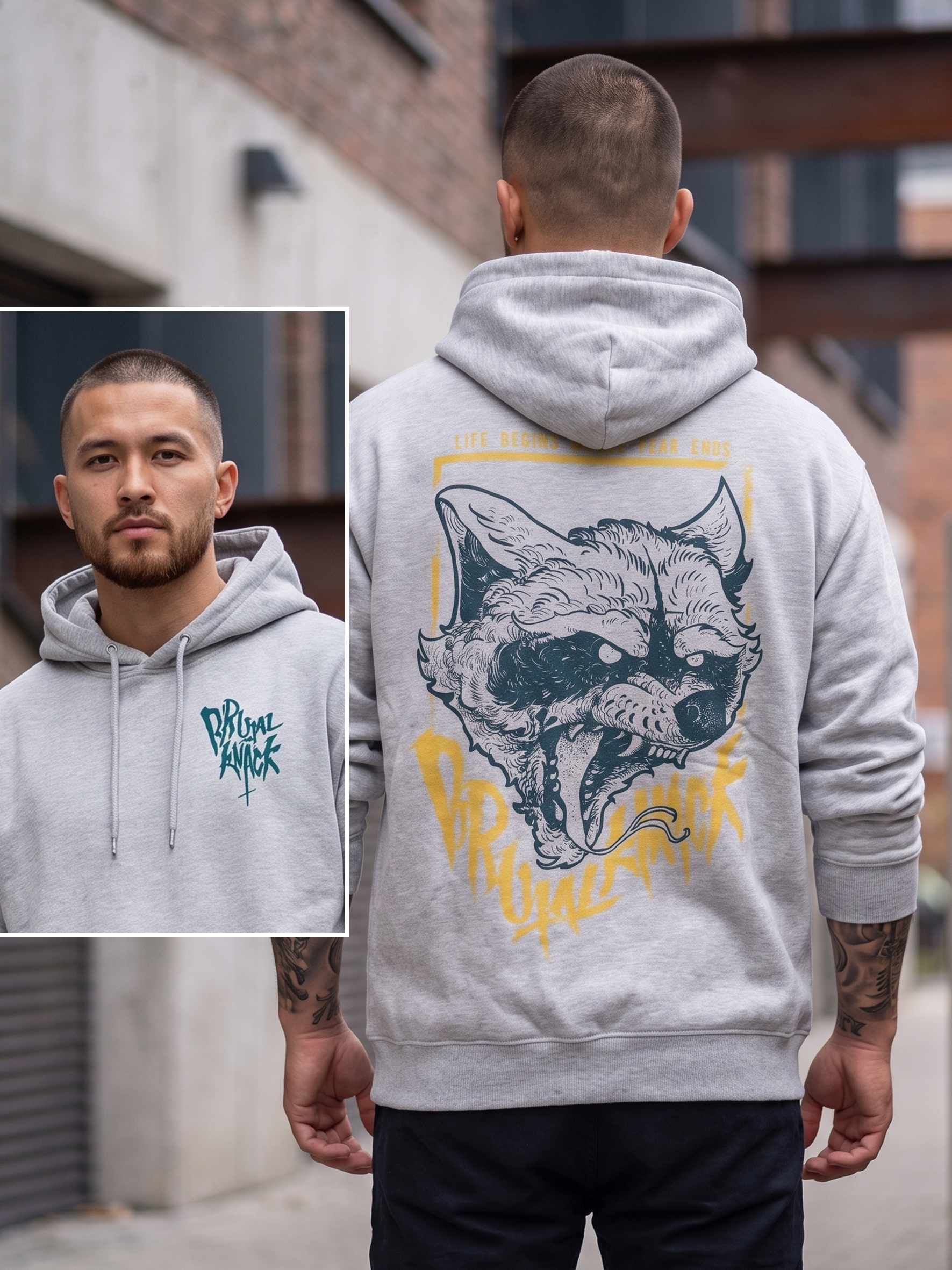 Racoon II Hoodie [coolgrey]