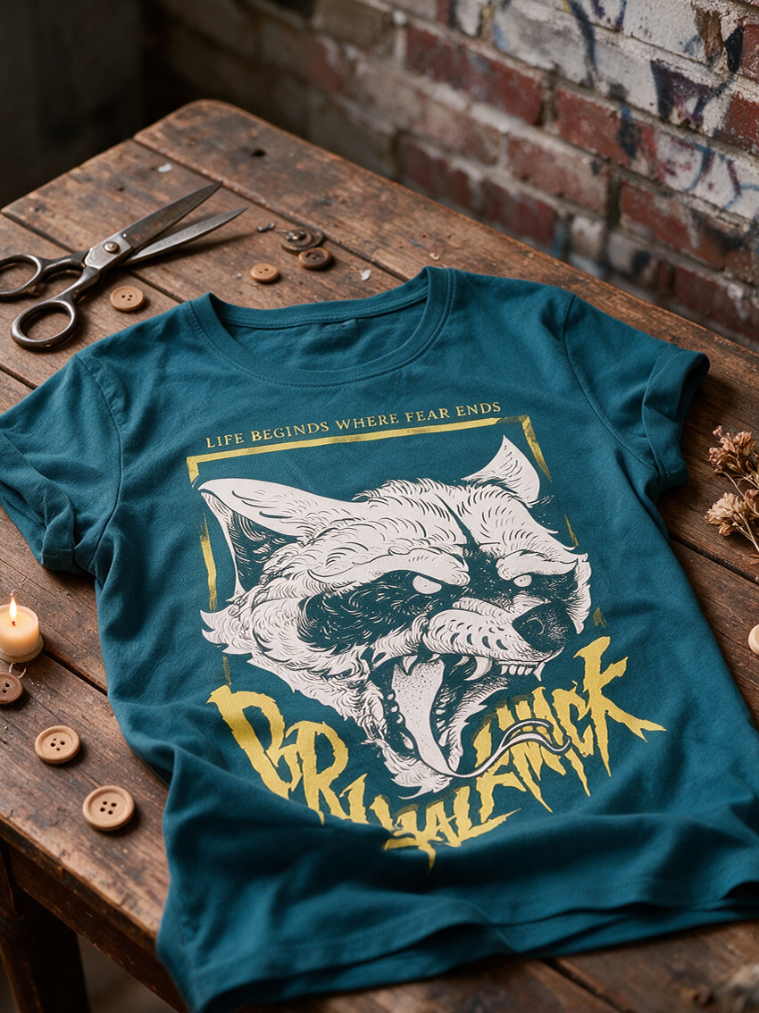 Racoon 2 Extended Shirt [teal]