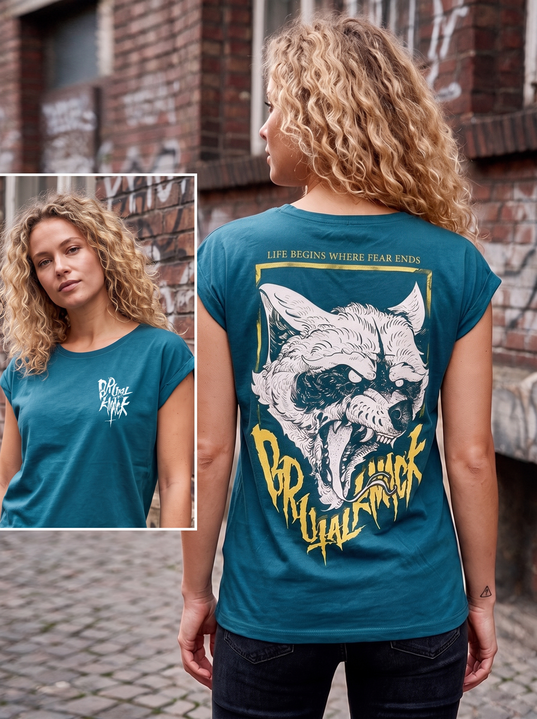 Racoon II Extended Shirt [teal]