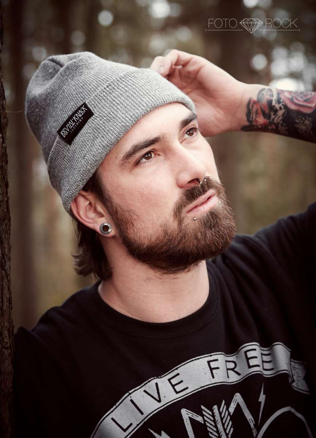 Beanie Small Logo [heathergrey]