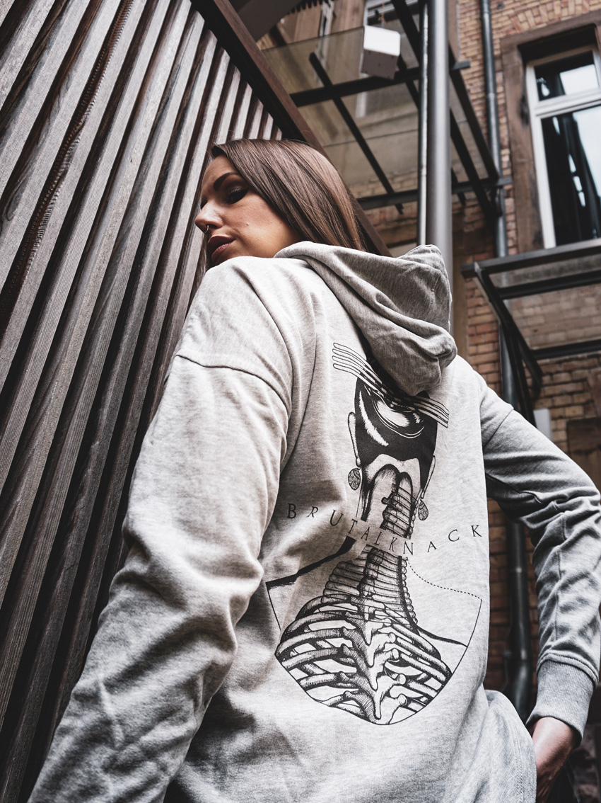 Traditional Girlie Oversized Hoodie [grey]