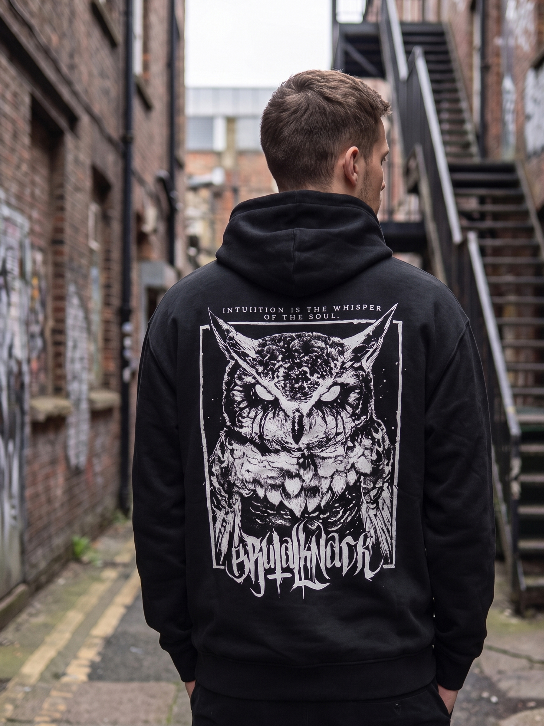 Owl Hoodie [black]
