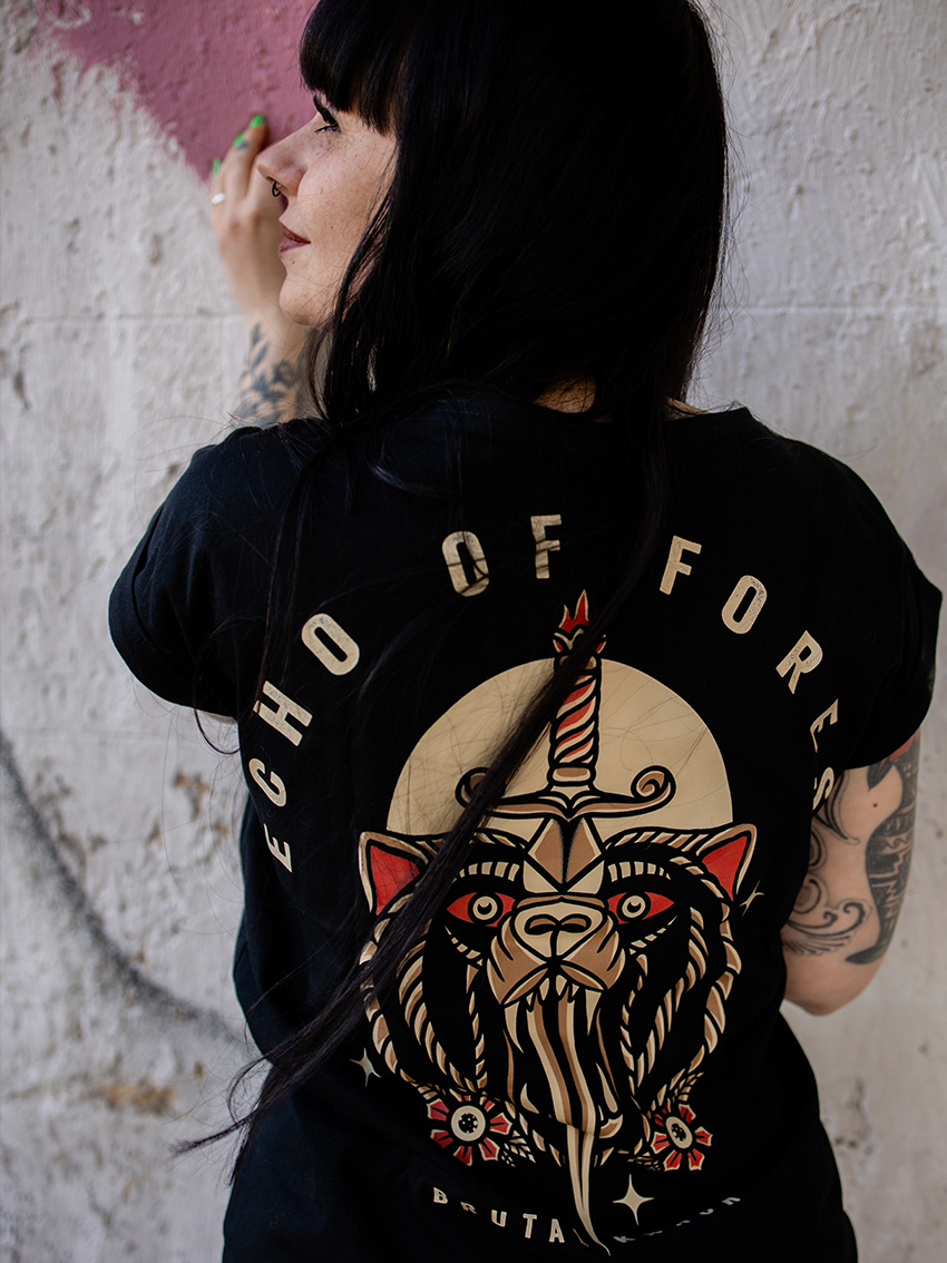 Echo of Forest Extended Shirt [black]