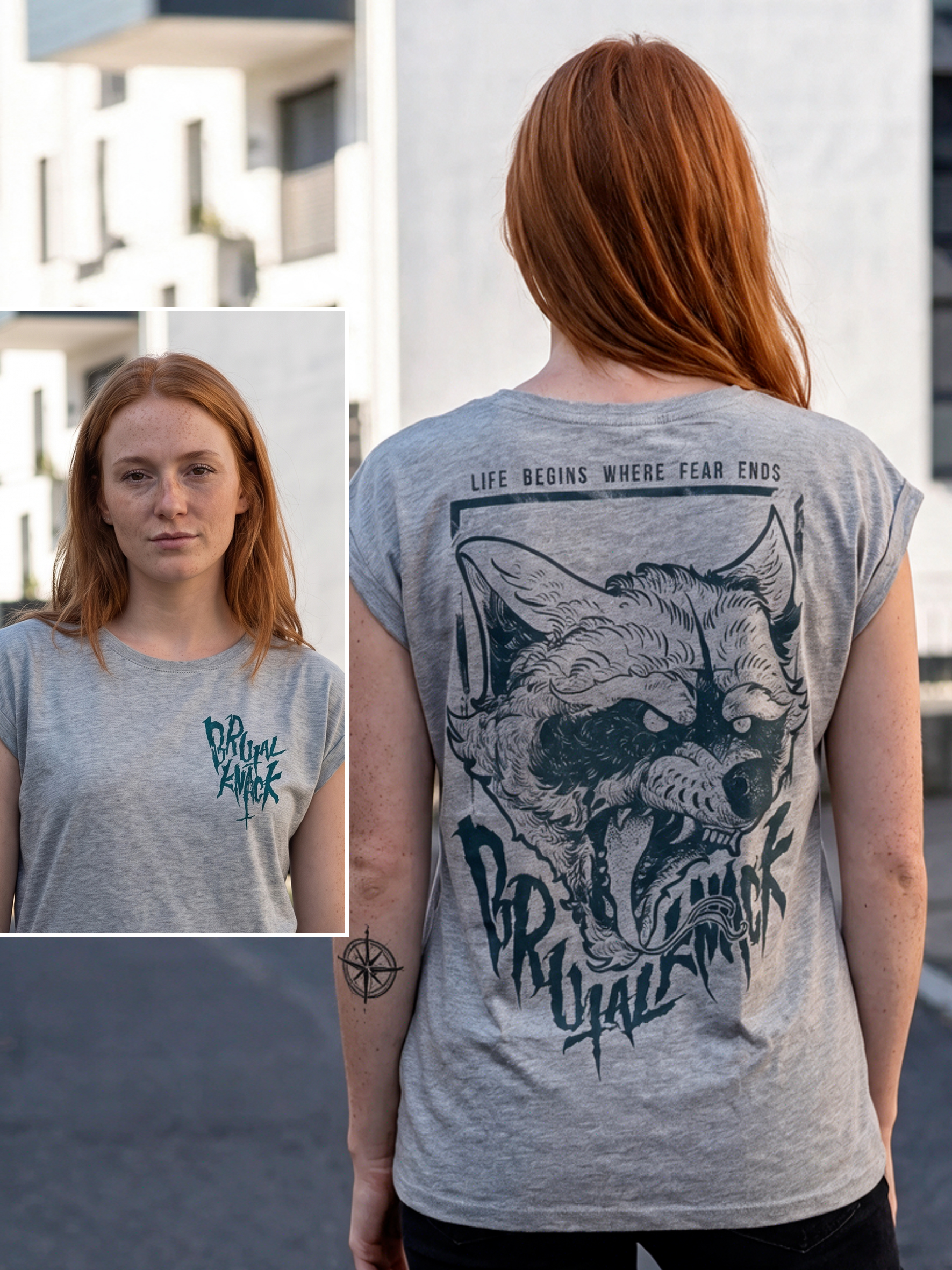 Racoon II Extended Shirt [heather grey]