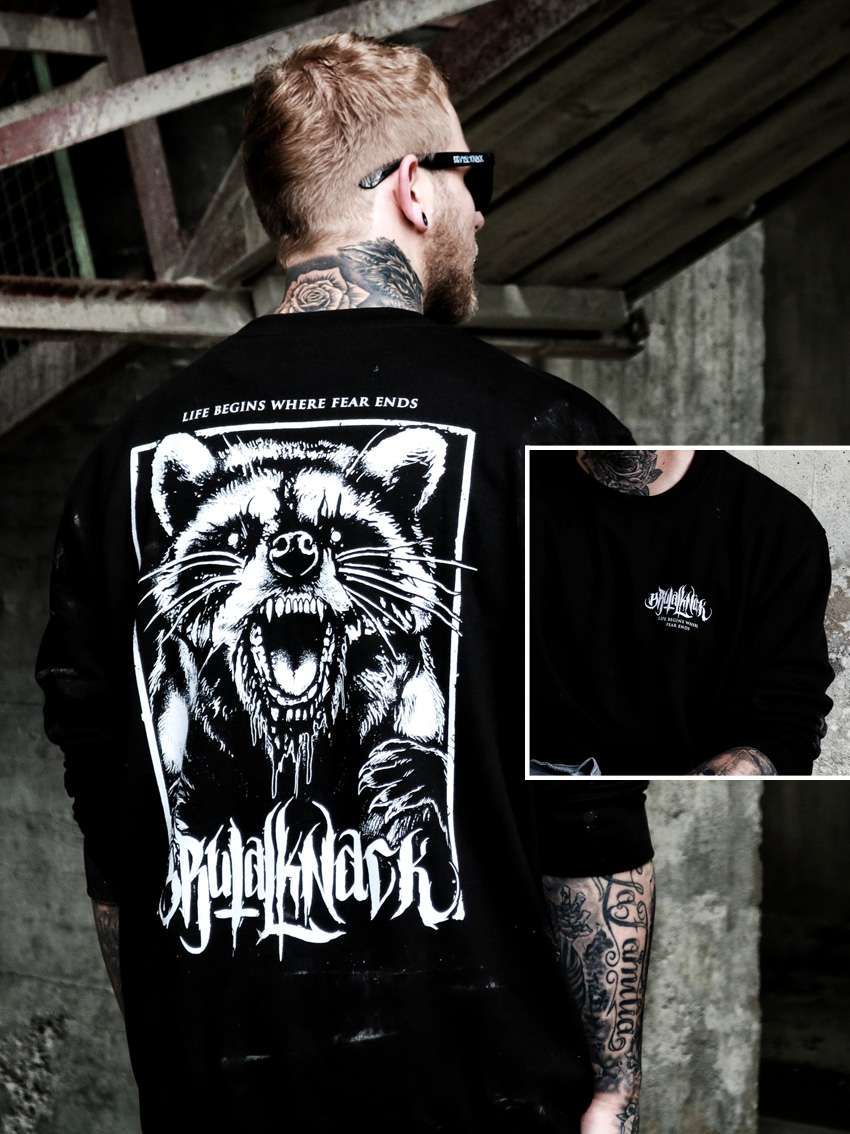 Racoon Crewneck [black]