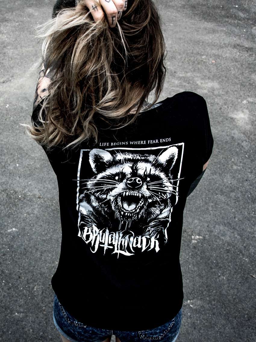 Racoon Extended Shirt [black]