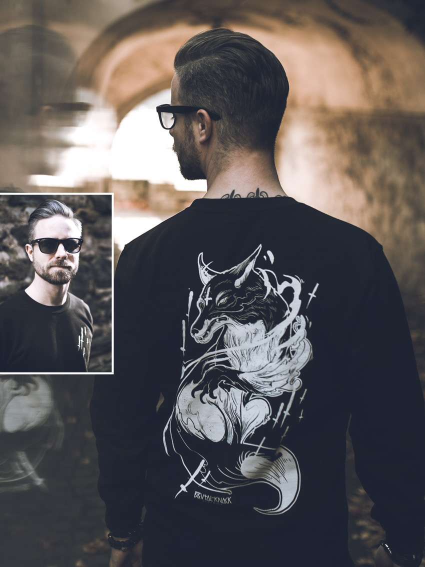 Spirit Fox Crewneck [black]