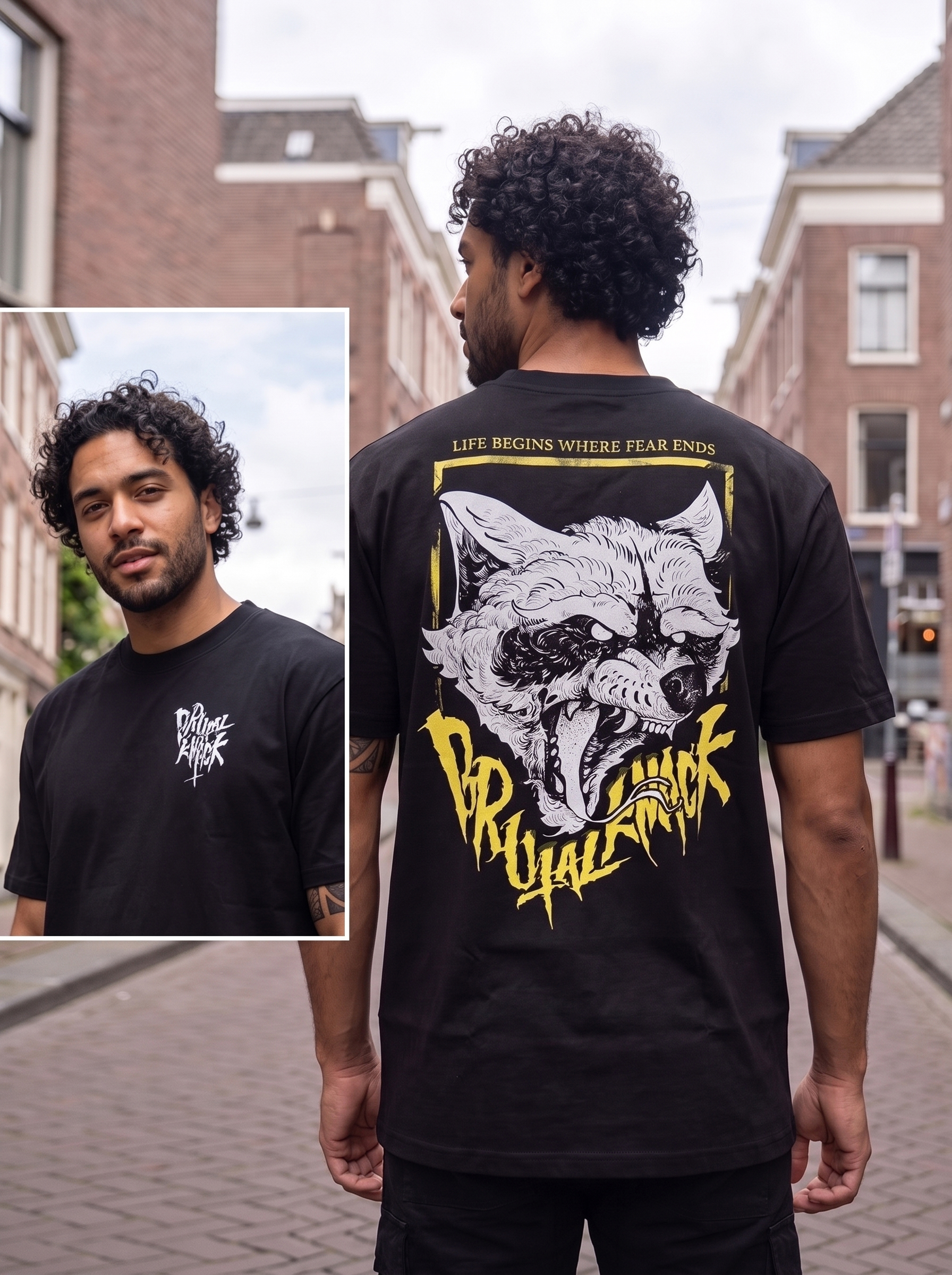 Racoon II Heavy Oversize Shirt [black]