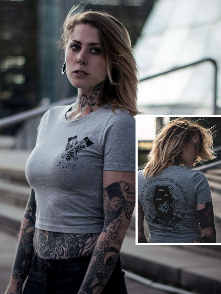 Ax Crop Shirt [grey]